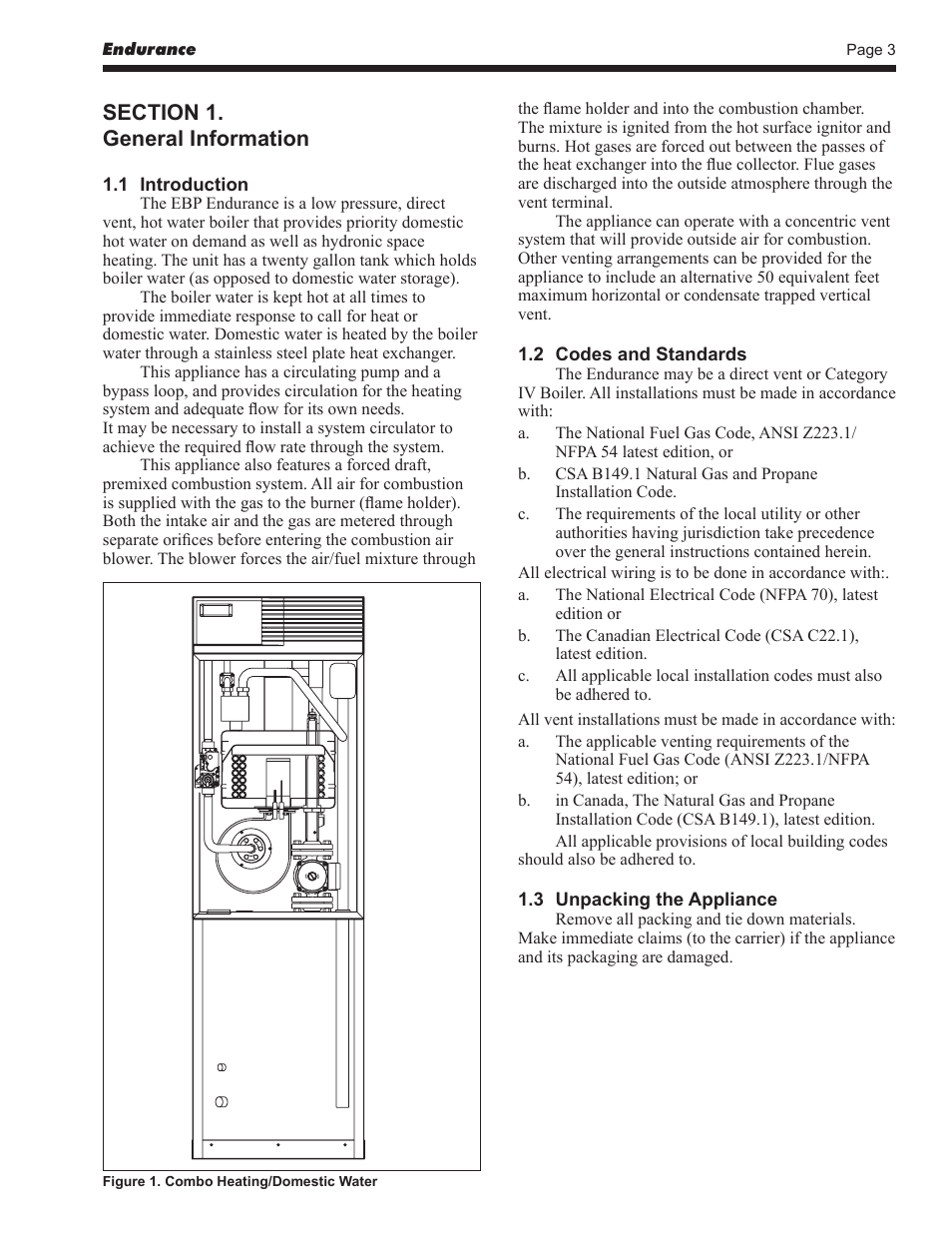 LAARS EBP 175 MBTU/h - Installation, Operation and Maintenance Instructions User Manual | Page 3 / 40