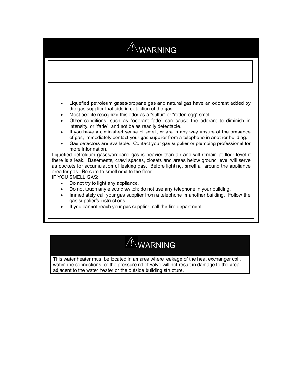 Warning | LAARS IGE-199C - Installation Manual User Manual | Page 8 / 44