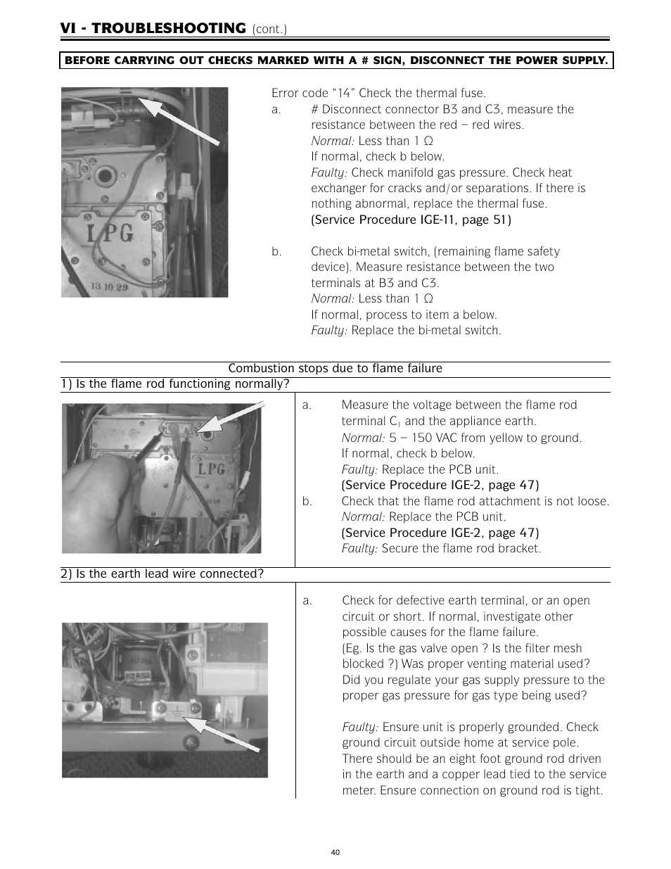 LAARS IGE-199C-5(N,X) - Service Manual User Manual | Page 40 / 60