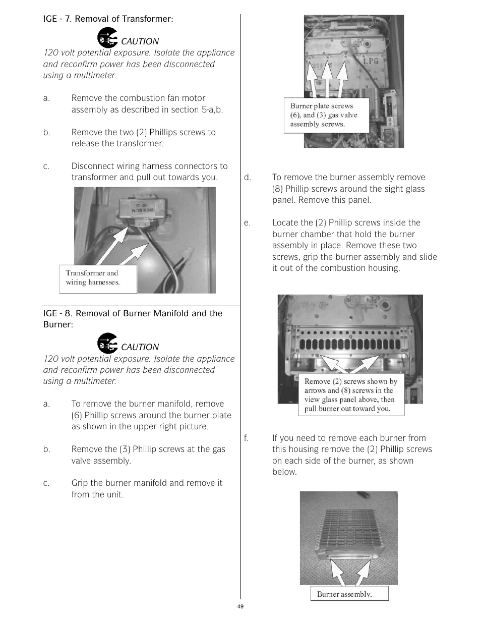 LAARS IGE-199C-5(N,X) - Service Manual User Manual | Page 49 / 60