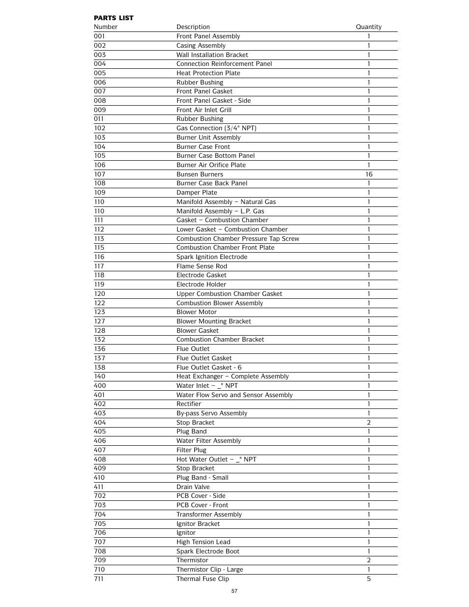 LAARS IGE-199C-5(N,X) - Service Manual User Manual | Page 57 / 60