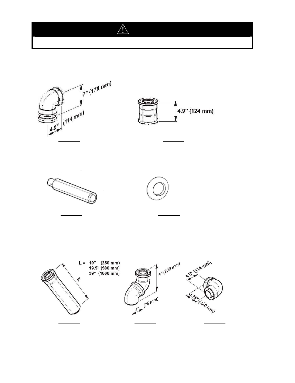 Warning, Parts & dimensions | LAARS IGI-180C - Installation Manual User Manual | Page 31 / 68