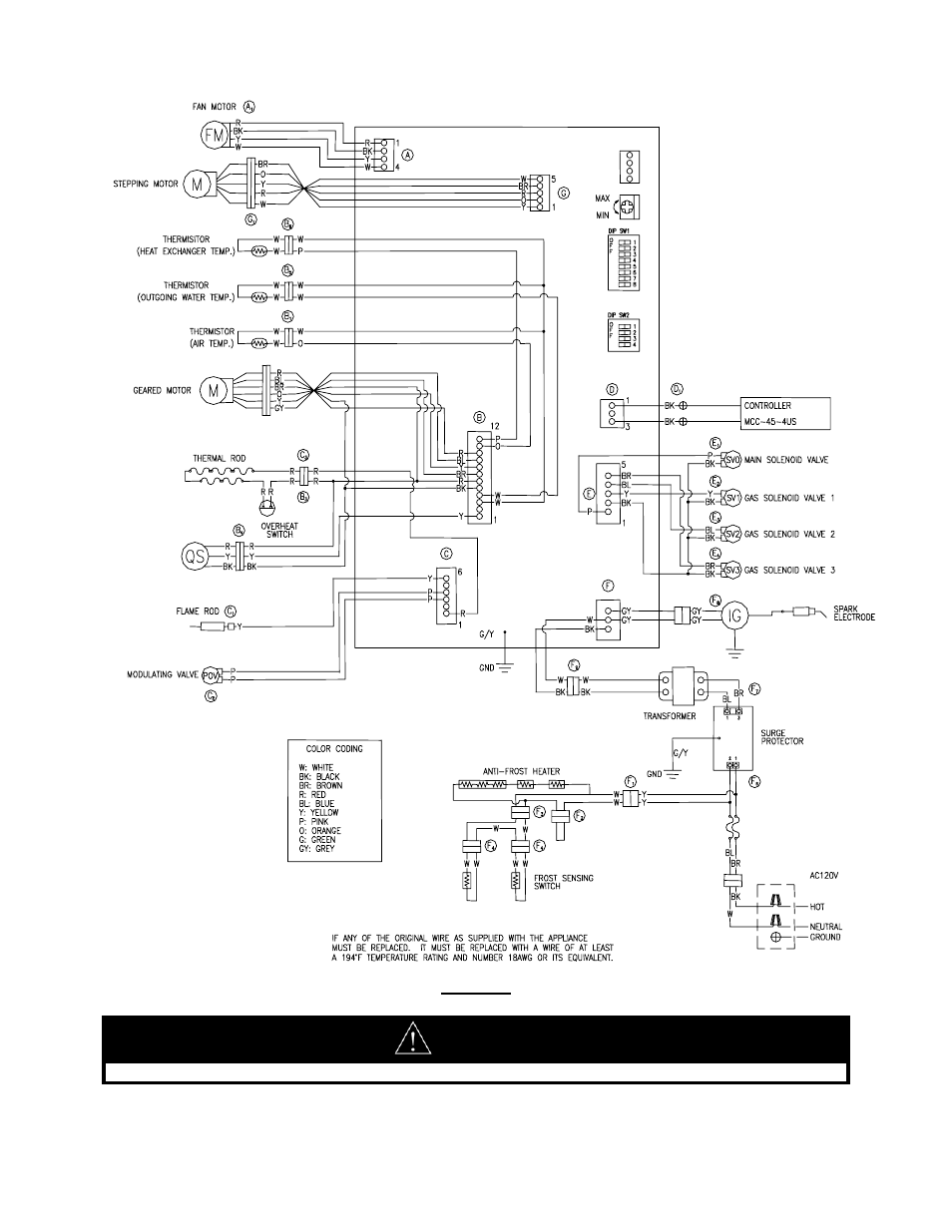 Warning | LAARS IGI-180C - Installation Manual User Manual | Page 43 / 68