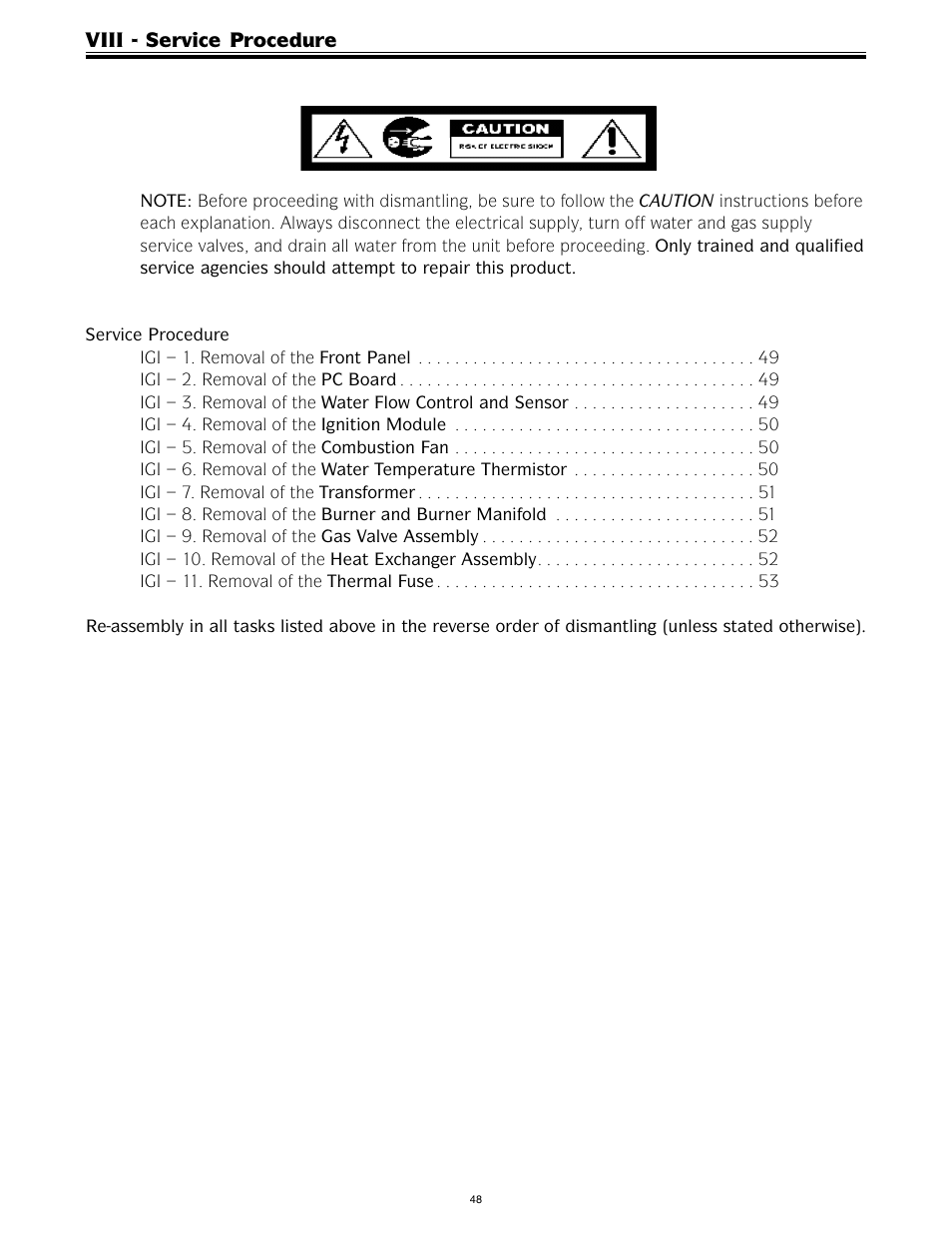 LAARS IGI-180C-5(N,X) - Service Manual User Manual | Page 48 / 64
