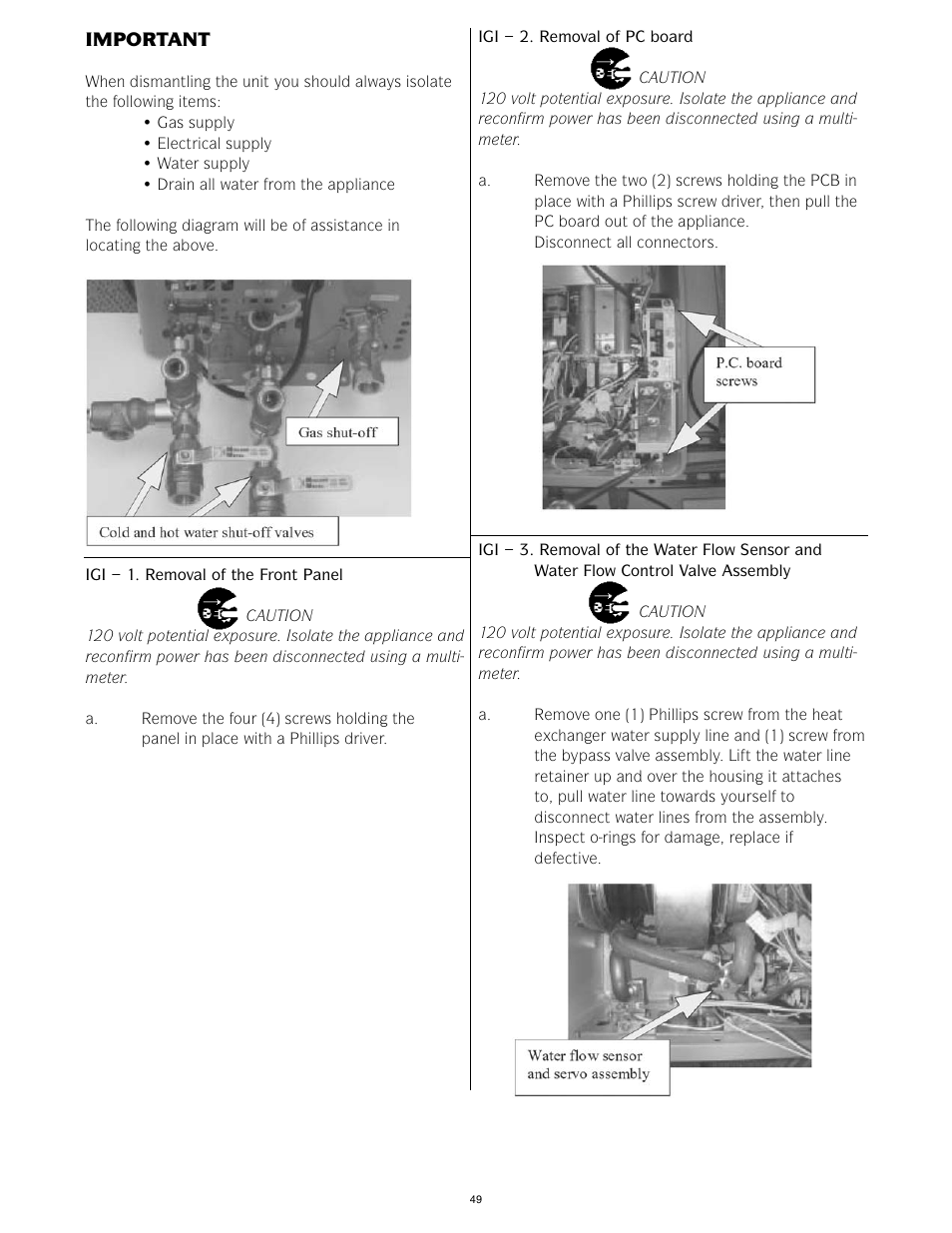 LAARS IGI-180C-5(N,X) - Service Manual User Manual | Page 49 / 64