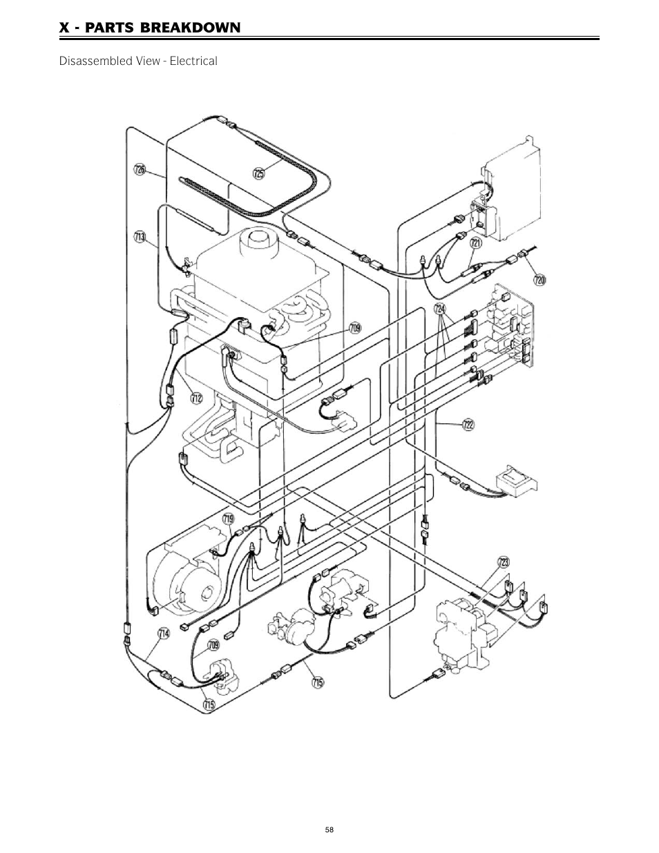 X - parts breakdown | LAARS IGI-180C-5(N,X) - Service Manual User Manual | Page 58 / 64