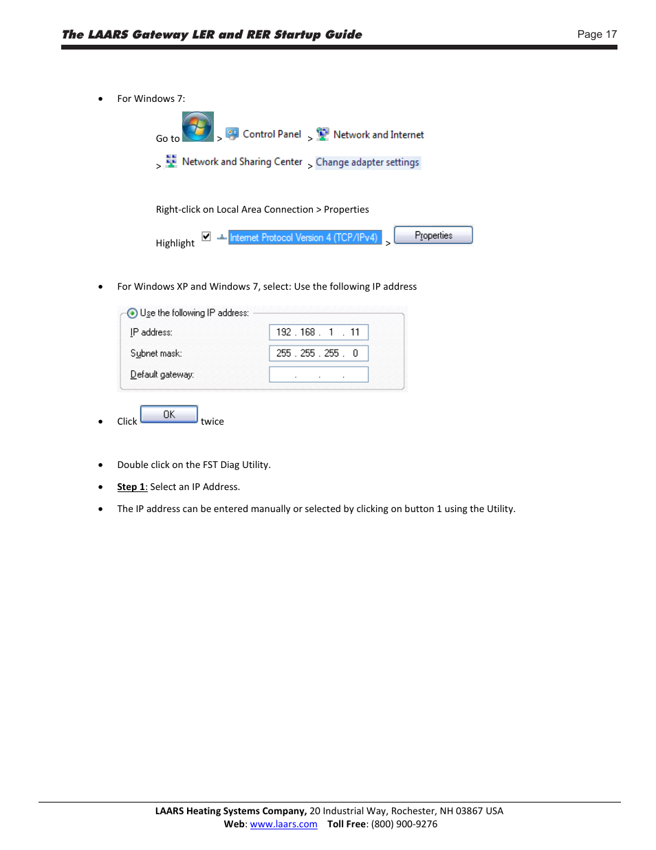LAARS Gateway LER - Manual User Manual | Page 17 / 33