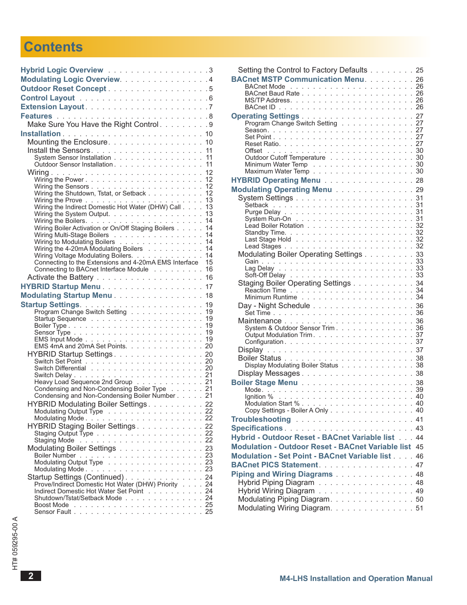 LAARS M4-LHS - Installation Manual User Manual | Page 2 / 55
