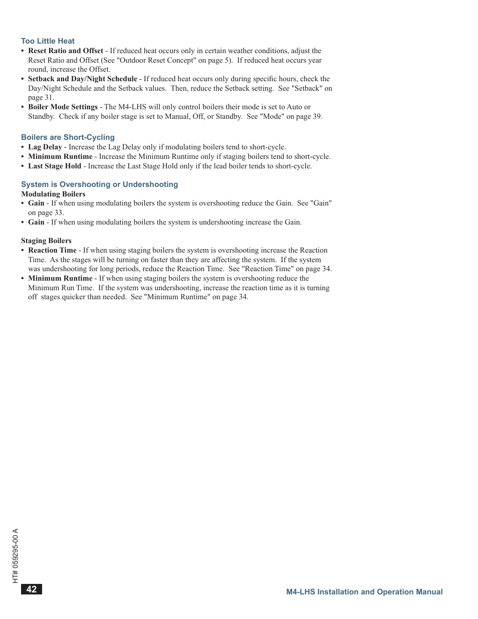LAARS M4-LHS - Installation Manual User Manual | Page 42 / 55