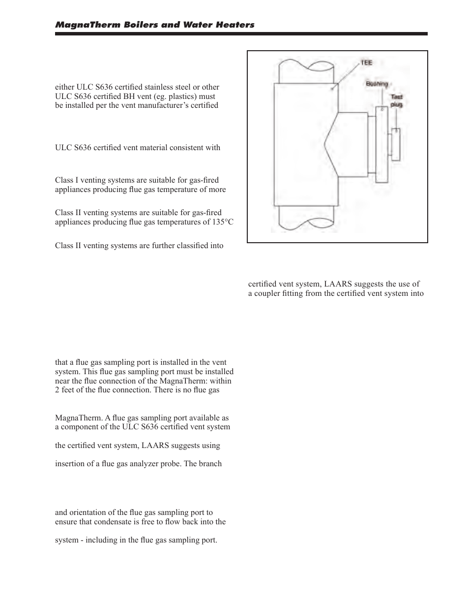 3 locating the vent and combustion air terminals, 1 side wall vent terminal | LAARS MagnaTherm MGV - Installation, Operation and Maintenance Instructions User Manual | Page 15 / 104