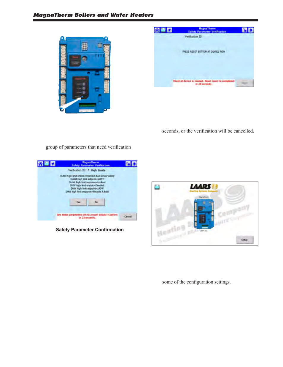 4 checking individual parameters | LAARS MagnaTherm MGV - Installation, Operation and Maintenance Instructions User Manual | Page 47 / 104
