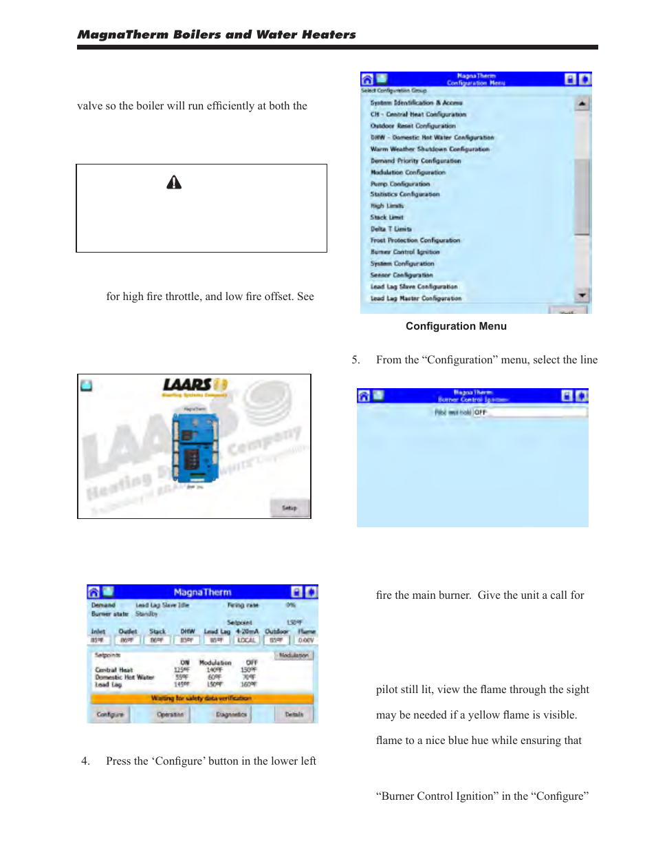 11 – combustion setup procedure | LAARS MagnaTherm MGV - Installation, Operation and Maintenance Instructions User Manual | Page 63 / 104