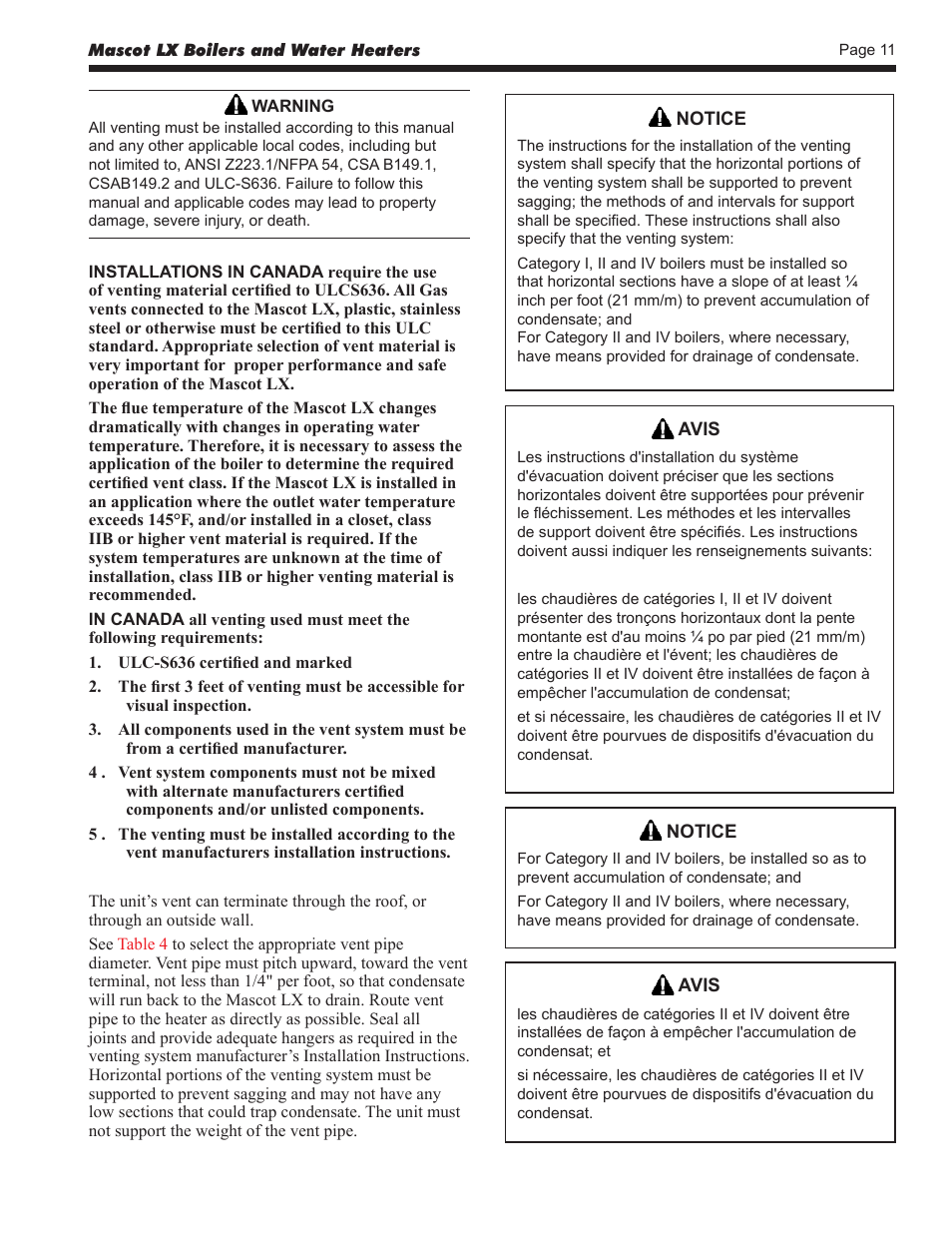 LAARS Mascot LX MLXC 175 MBH - Install and Operating Manual User Manual | Page 15 / 56
