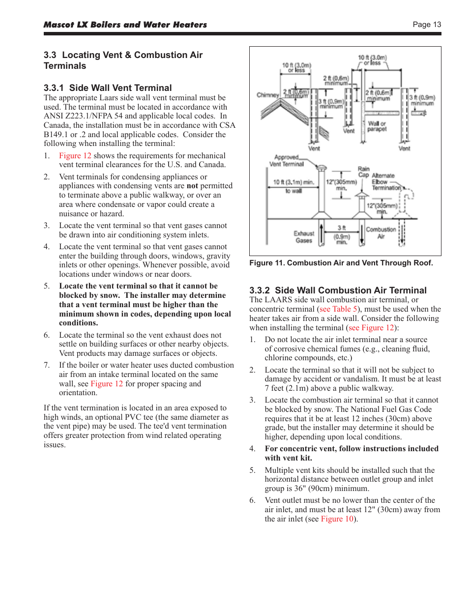 LAARS Mascot LX MLXC 175 MBH - Install and Operating Manual User Manual | Page 17 / 56