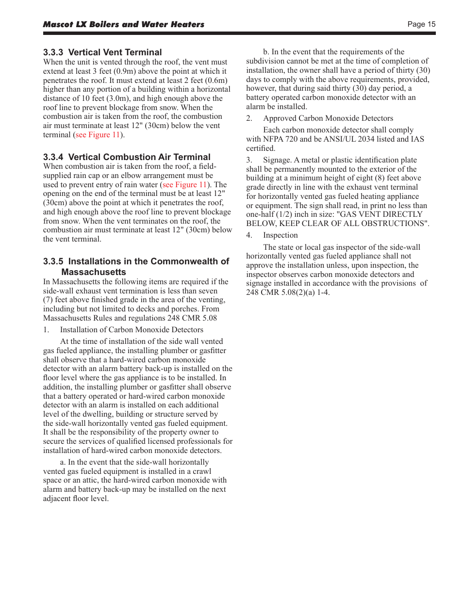 LAARS Mascot LX MLXC 175 MBH - Install and Operating Manual User Manual | Page 19 / 56