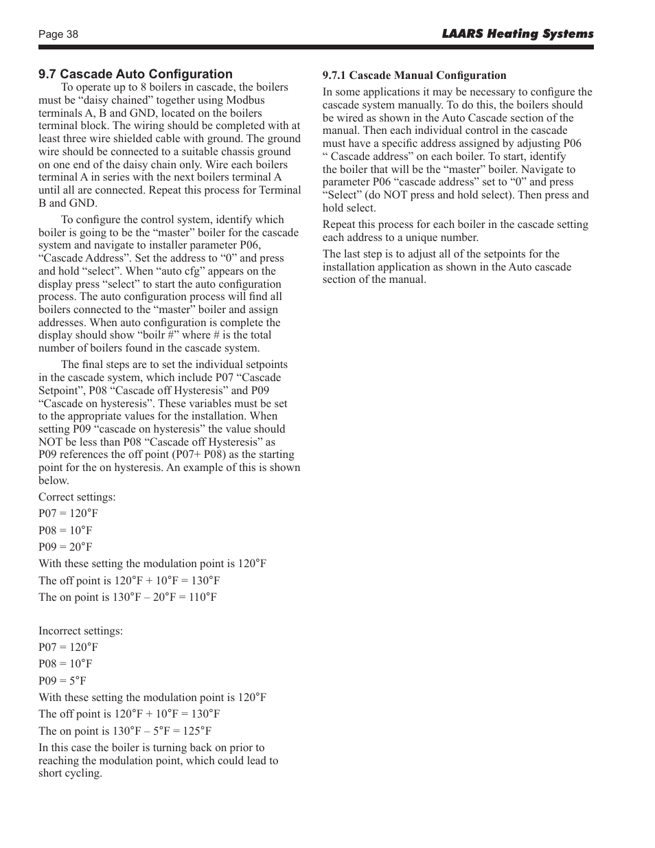 LAARS Mascot LX MLXC 175 MBH - Install and Operating Manual User Manual | Page 42 / 56