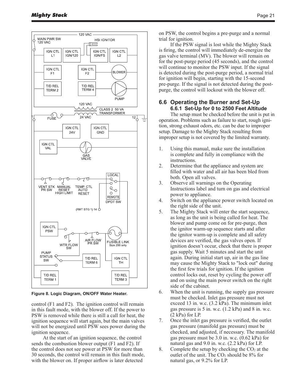 LAARS Mighty Stack MS-080 (Sizes 199, 300, 399) - Install and Operating Manual User Manual | Page 21 / 36