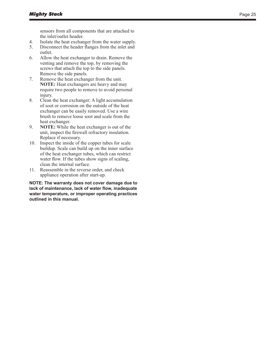 LAARS Mighty Stack MS-080 (Sizes 199, 300, 399) - Install and Operating Manual User Manual | Page 25 / 36
