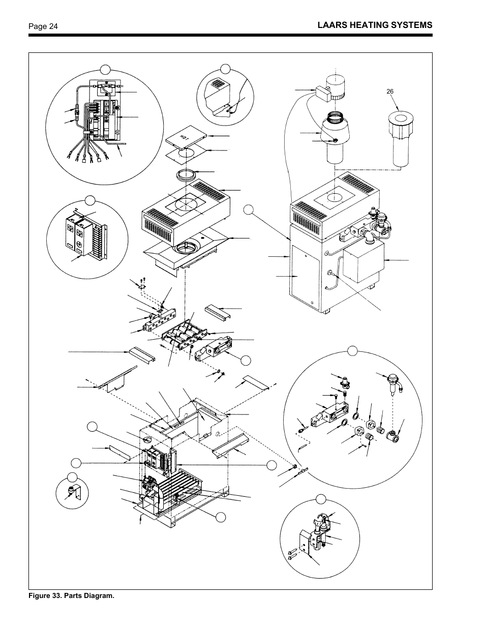 Laars heating systems | LAARS Mighty Therm HH-PH (Sizes 175-400) - Installation, Operation and Maintenance Instructions User Manual | Page 24 / 28