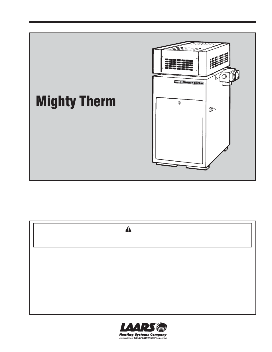 LAARS Mighty Therm VW-PW (Sizes 175-400) - Installation, Operation and Maintenance Instructions User Manual | 32 pages