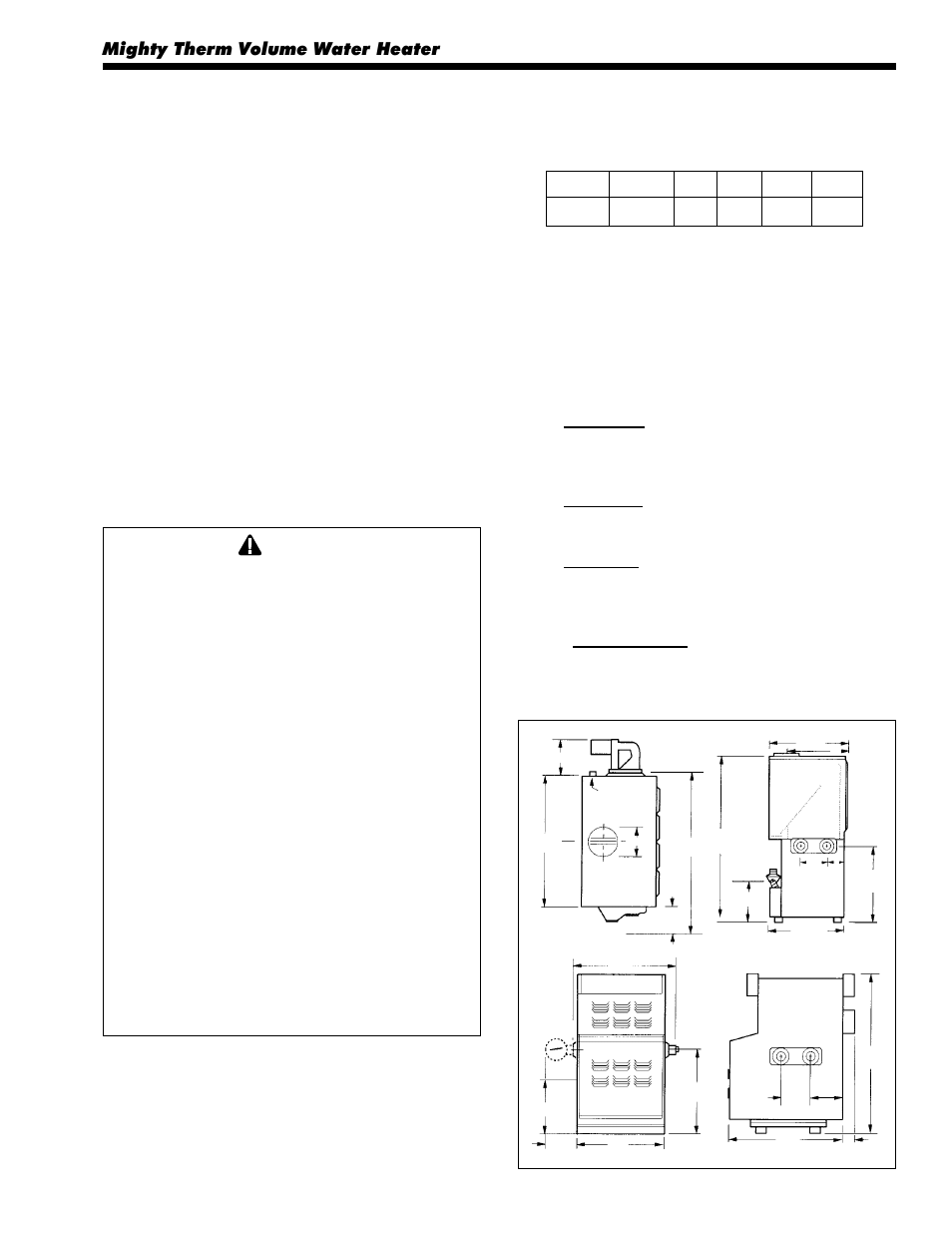 1a. introduction, 1b. heater identification, Mighty therm volume water heater | LAARS Mighty Therm IW (Sizes 500-1825) - Installation, Operation and Maintenance Instructions User Manual | Page 3 / 32