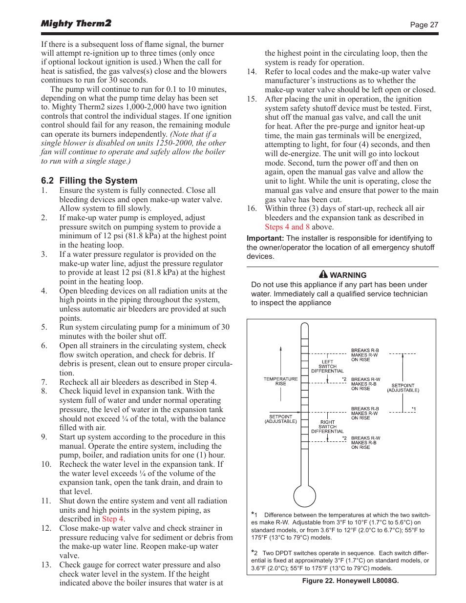 LAARS Mighty Therm2 MT2V (Sizes 500–2000 MBTU/h) - Install and Operating Manual User Manual | Page 27 / 40