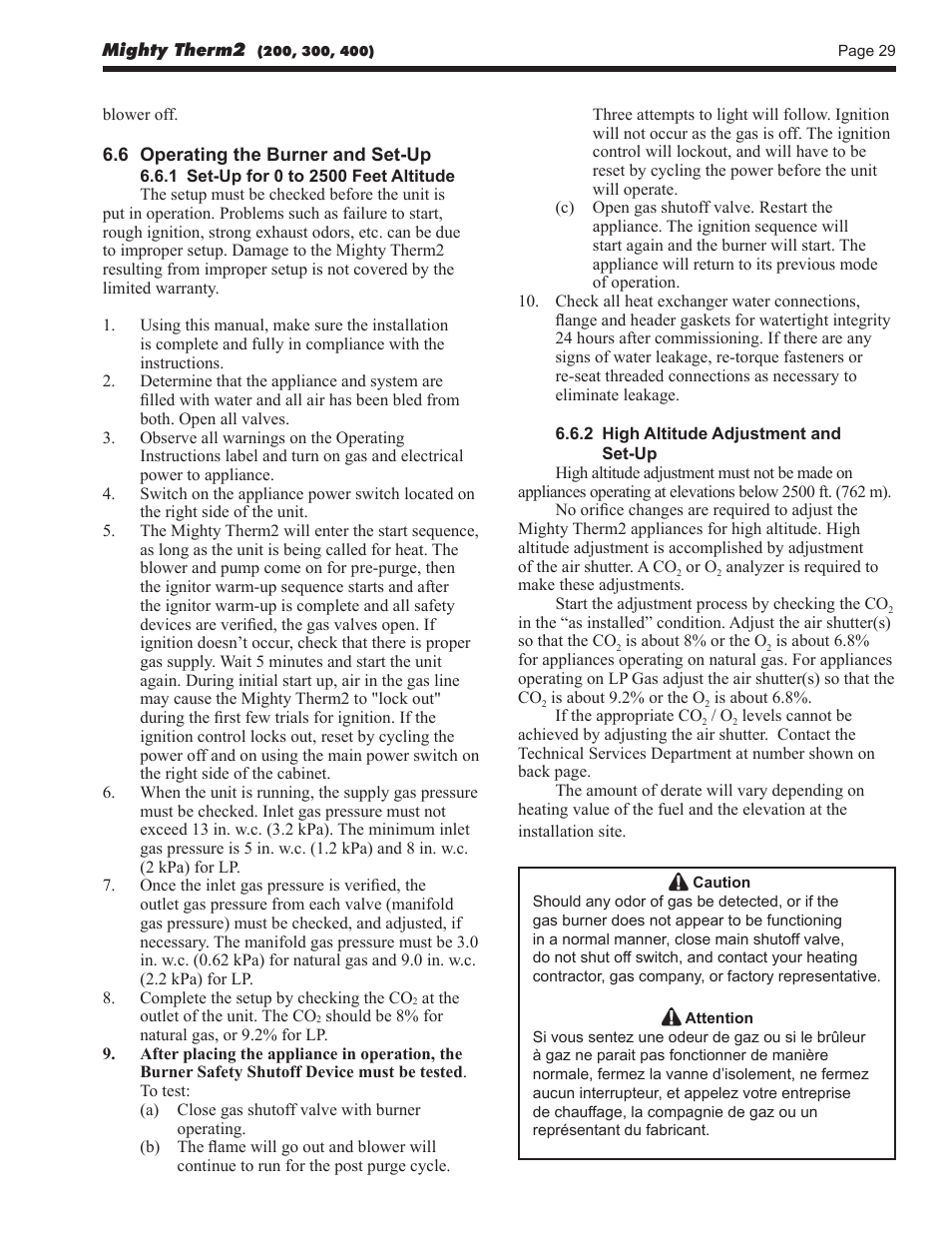 LAARS Mighty Therm2 MT2V (Sizes 200, 300, 400) - Install and Operating Manual User Manual | Page 29 / 42