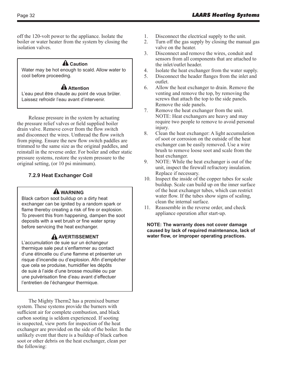 LAARS Mighty Therm2 MT2V (Sizes 200, 300, 400) - Install and Operating Manual User Manual | Page 32 / 42