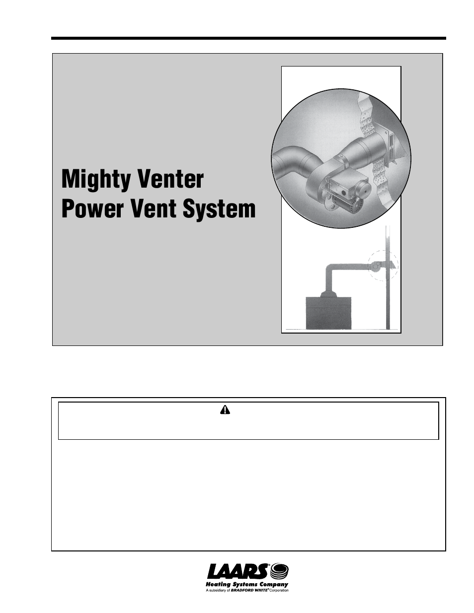 LAARS Mighty Venter MV2 (Sizes 175-400) - Install and Operating Manual User Manual | 12 pages