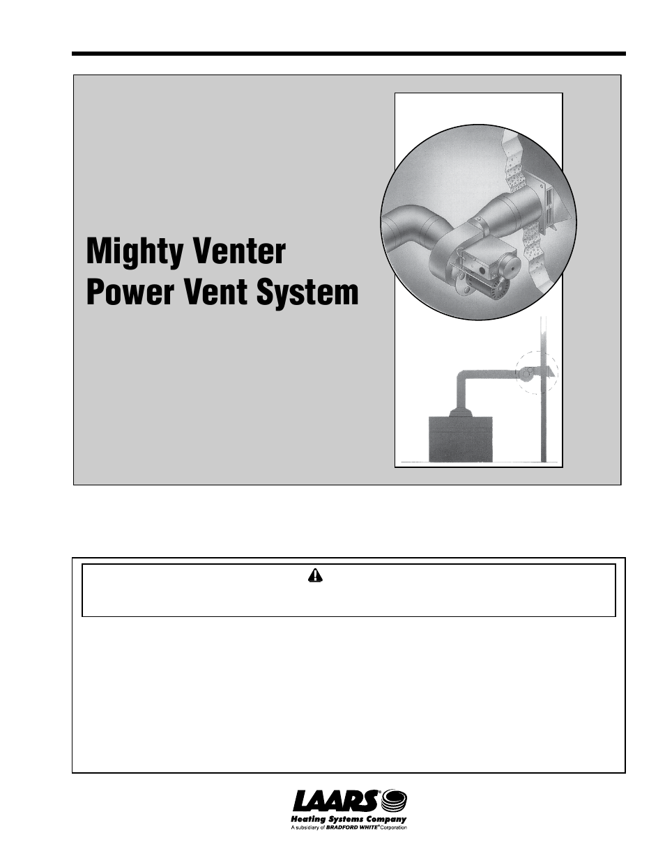 LAARS Mighty Venter MV5 (Sizes 500-1825) - Install and Operating Manual User Manual | 12 pages