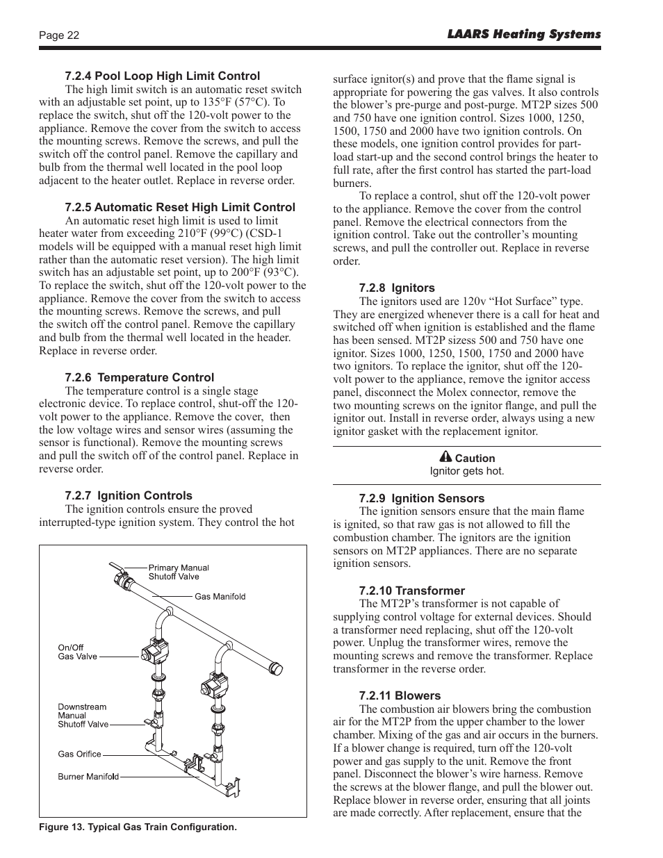 LAARS Mighty Therm2 MT2P (Sizes 500–2000 MBTU/h) - Install and Operating Manual User Manual | Page 22 / 32