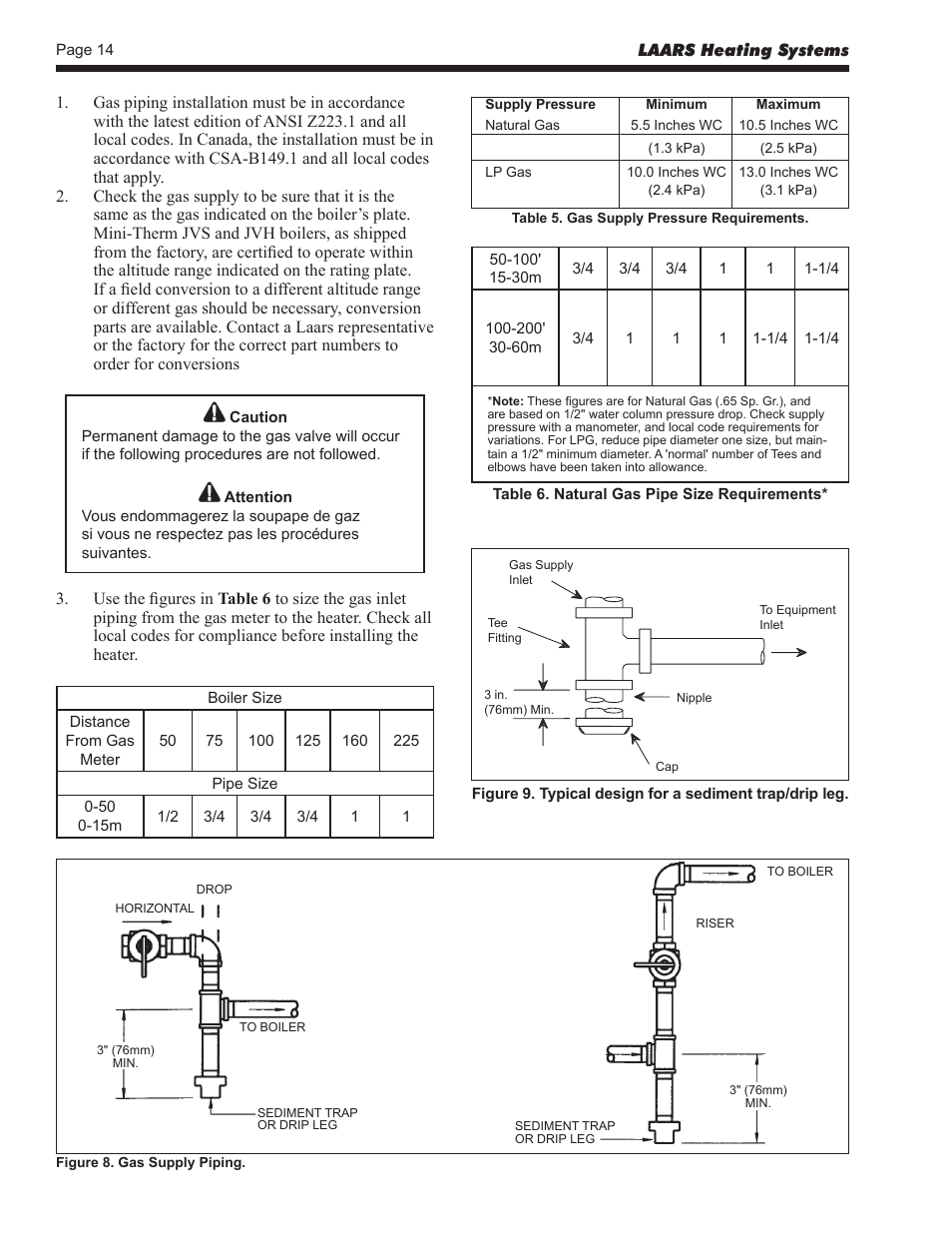 LAARS Mini-Therm JVS (Sizes 50-225) - Install and Operating Manual User Manual | Page 14 / 40