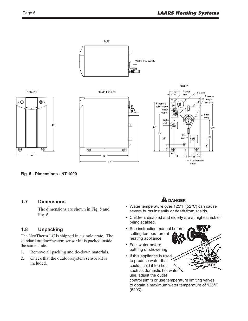 LAARS NeoTherm LC NTV1700 - Install and Operating Manual User Manual | Page 10 / 140