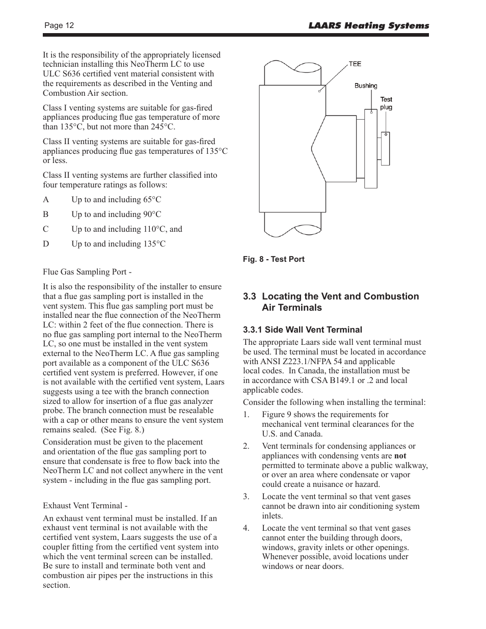LAARS NeoTherm LC NTV1700 - Install and Operating Manual User Manual | Page 16 / 140