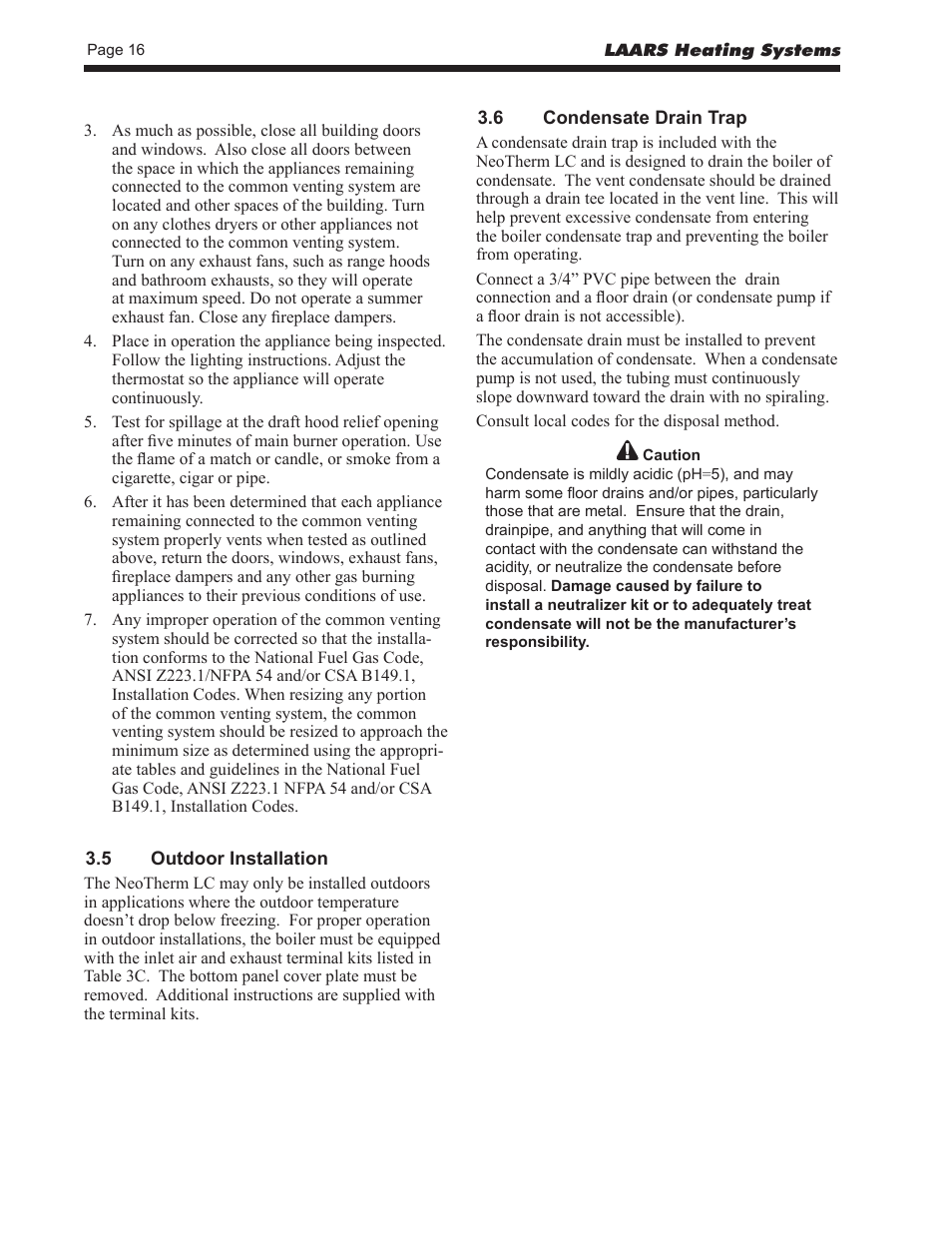LAARS NeoTherm LC NTV1700 - Install and Operating Manual User Manual | Page 20 / 140