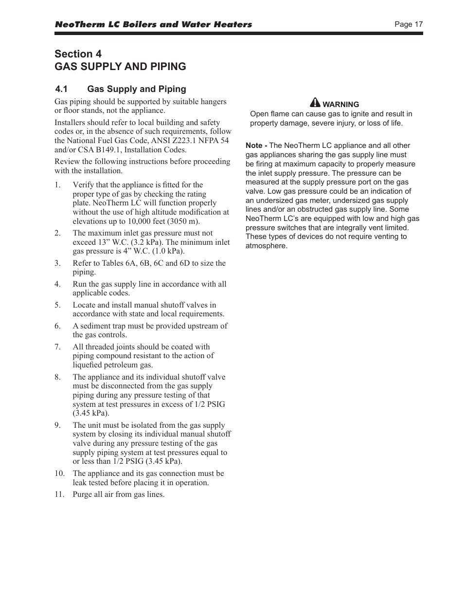 LAARS NeoTherm LC NTV1700 - Install and Operating Manual User Manual | Page 21 / 140