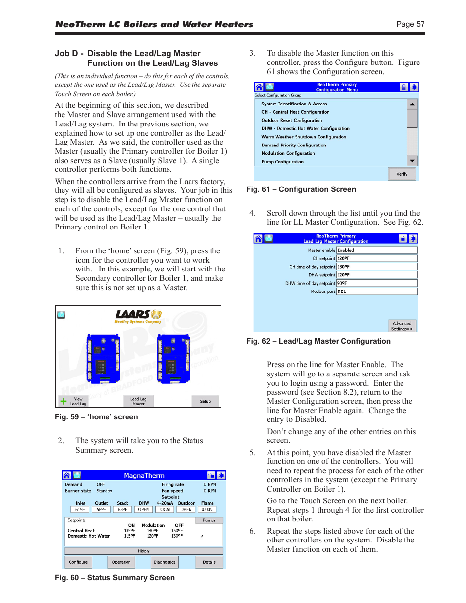 LAARS NeoTherm LC NTV1700 - Install and Operating Manual User Manual | Page 61 / 140