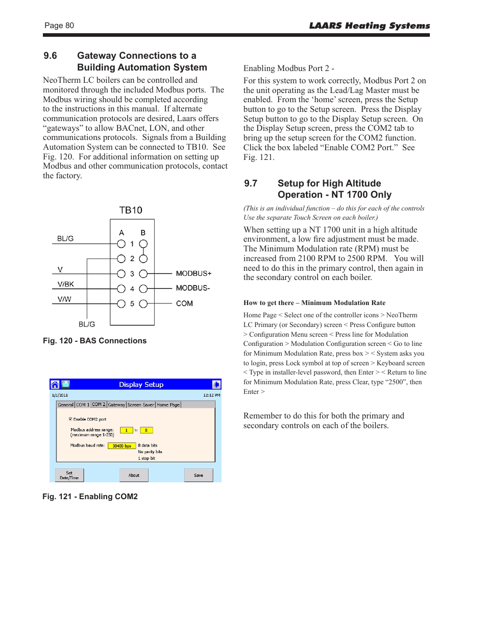 LAARS NeoTherm LC NTV1700 - Install and Operating Manual User Manual | Page 84 / 140