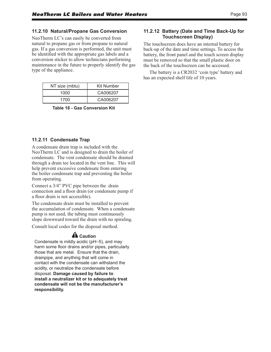 LAARS NeoTherm LC NTV1700 - Install and Operating Manual User Manual | Page 97 / 140