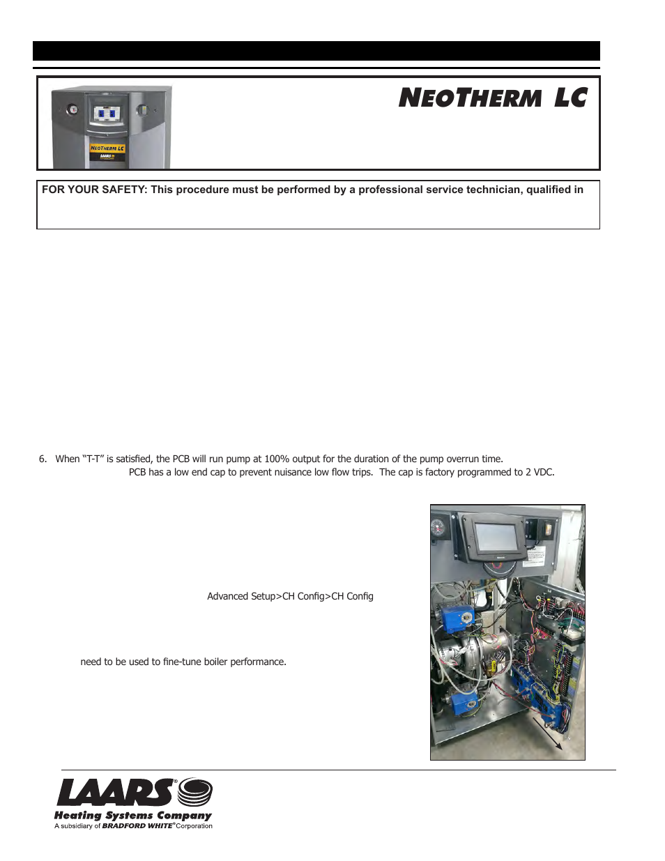LAARS NeoTherm LC NTH (Sizes 1000-1700 MBTU/h) - Installation Manual User Manual | 6 pages