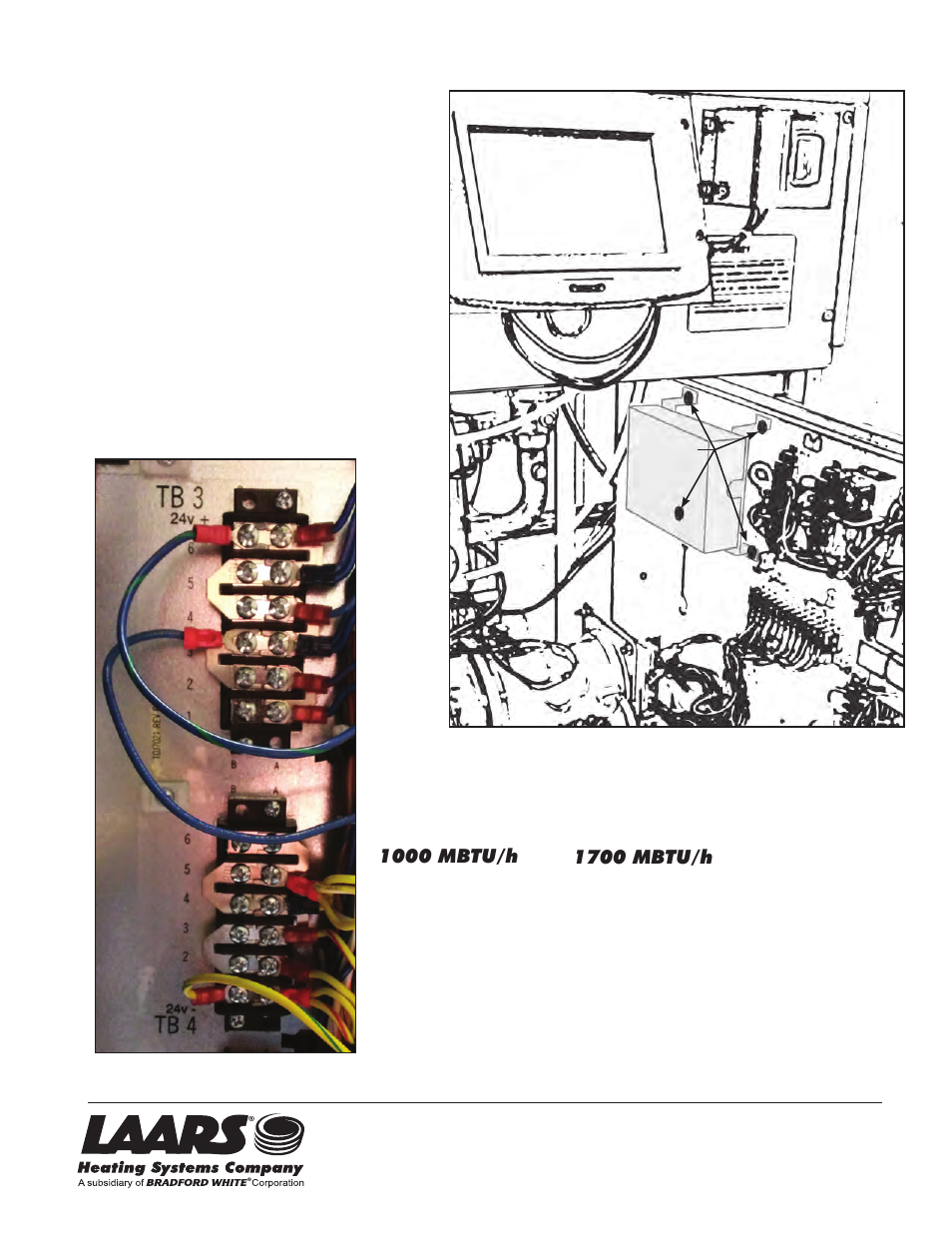 1000 mbtu/h, 1700 mbtu/h, Figure 1 | LAARS NeoTherm LC NTH (Sizes 1000-1700 MBTU/h) - Installation Manual User Manual | Page 2 / 6