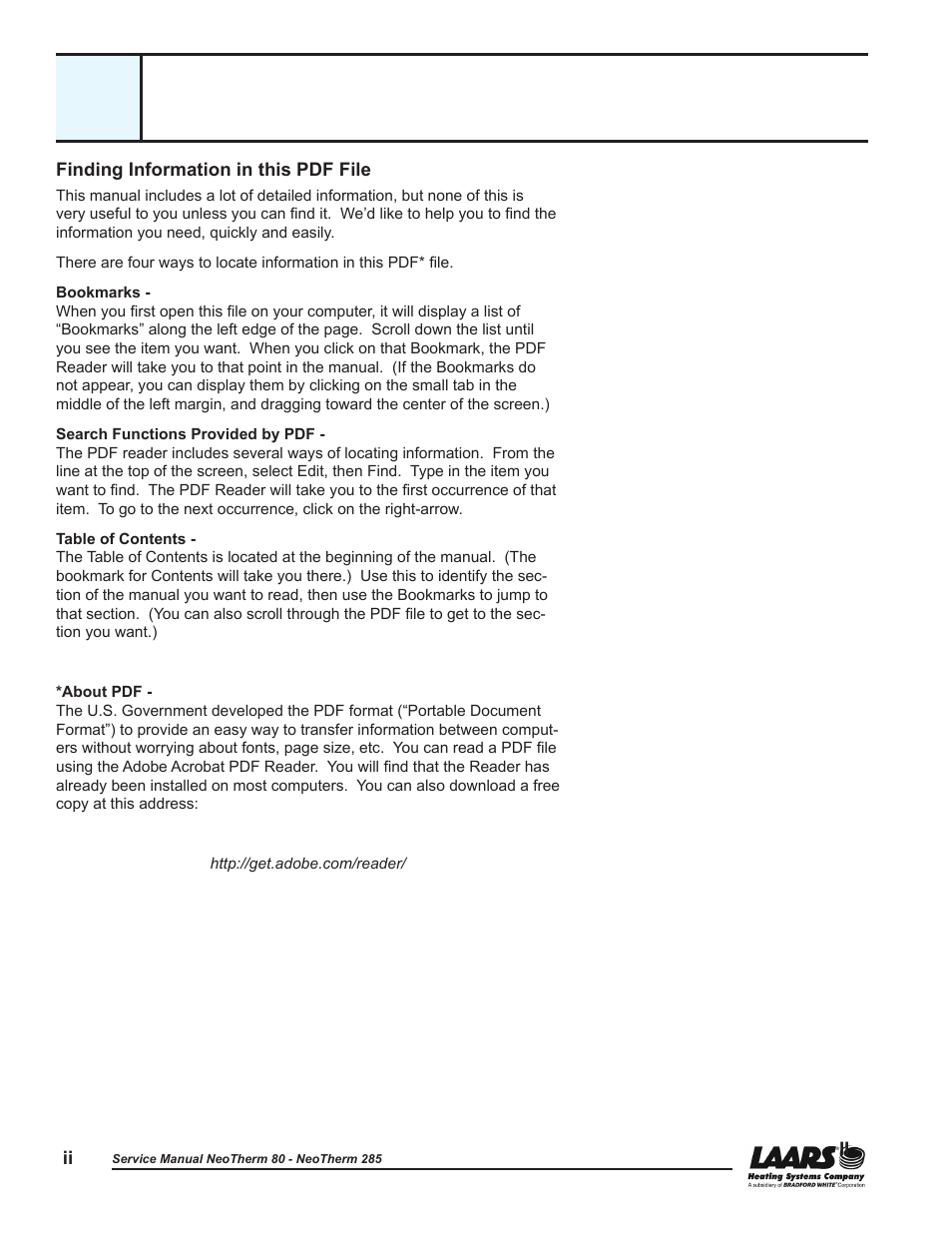 LAARS NeoTherm NTV (Sizes 150–285 MBTU/h) - Service Manual User Manual | Page 4 / 110