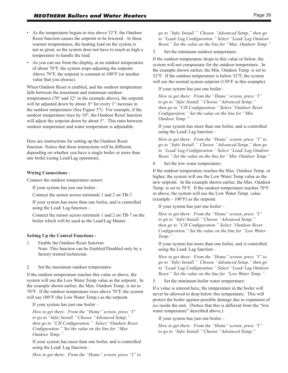 LAARS NeoTherm NTV (Sizes 150–850 MBTU/h) - Install and Operating Manual User Manual | Page 43 / 92