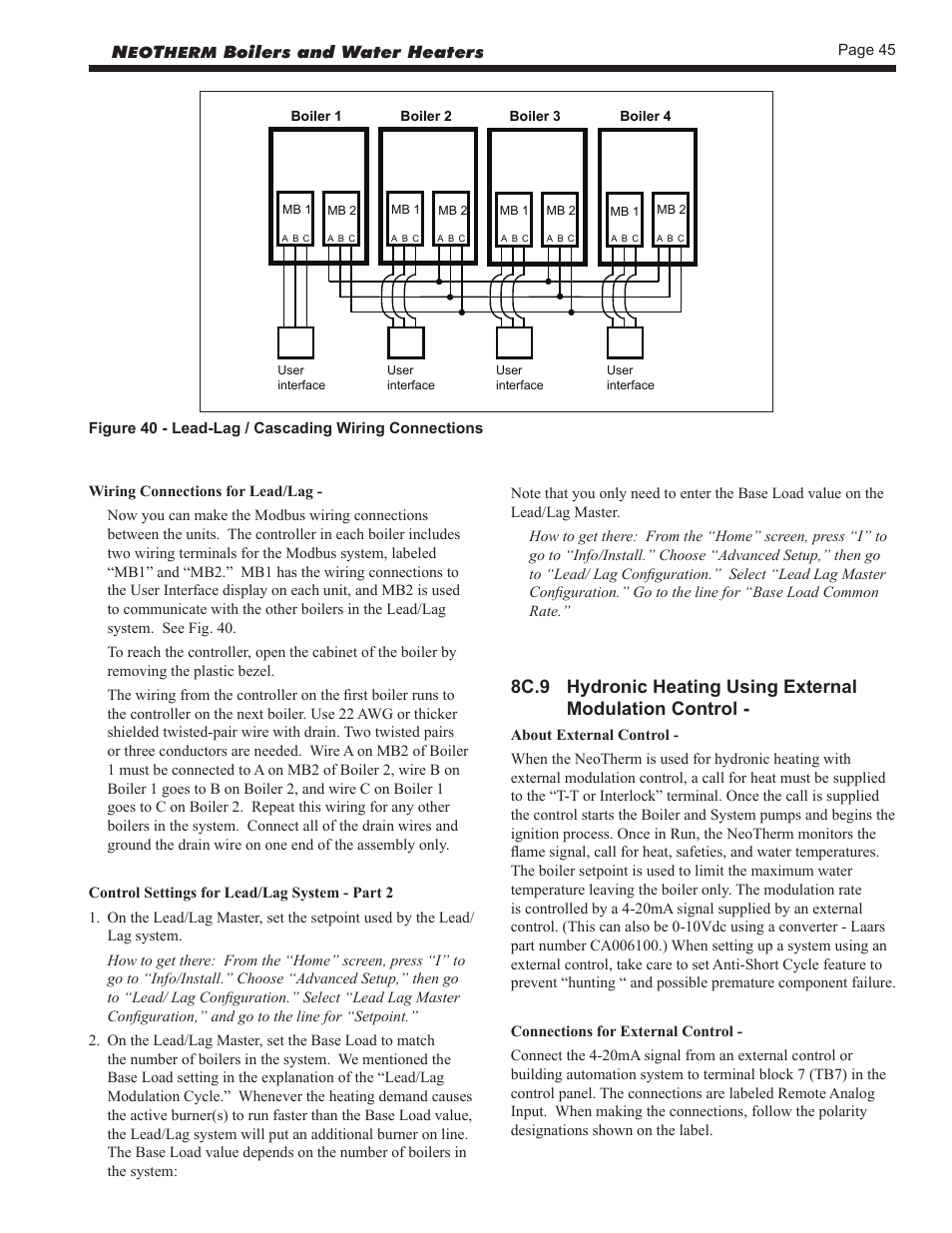 LAARS NeoTherm NTV (Sizes 150–850 MBTU/h) - Install and Operating Manual User Manual | Page 49 / 92