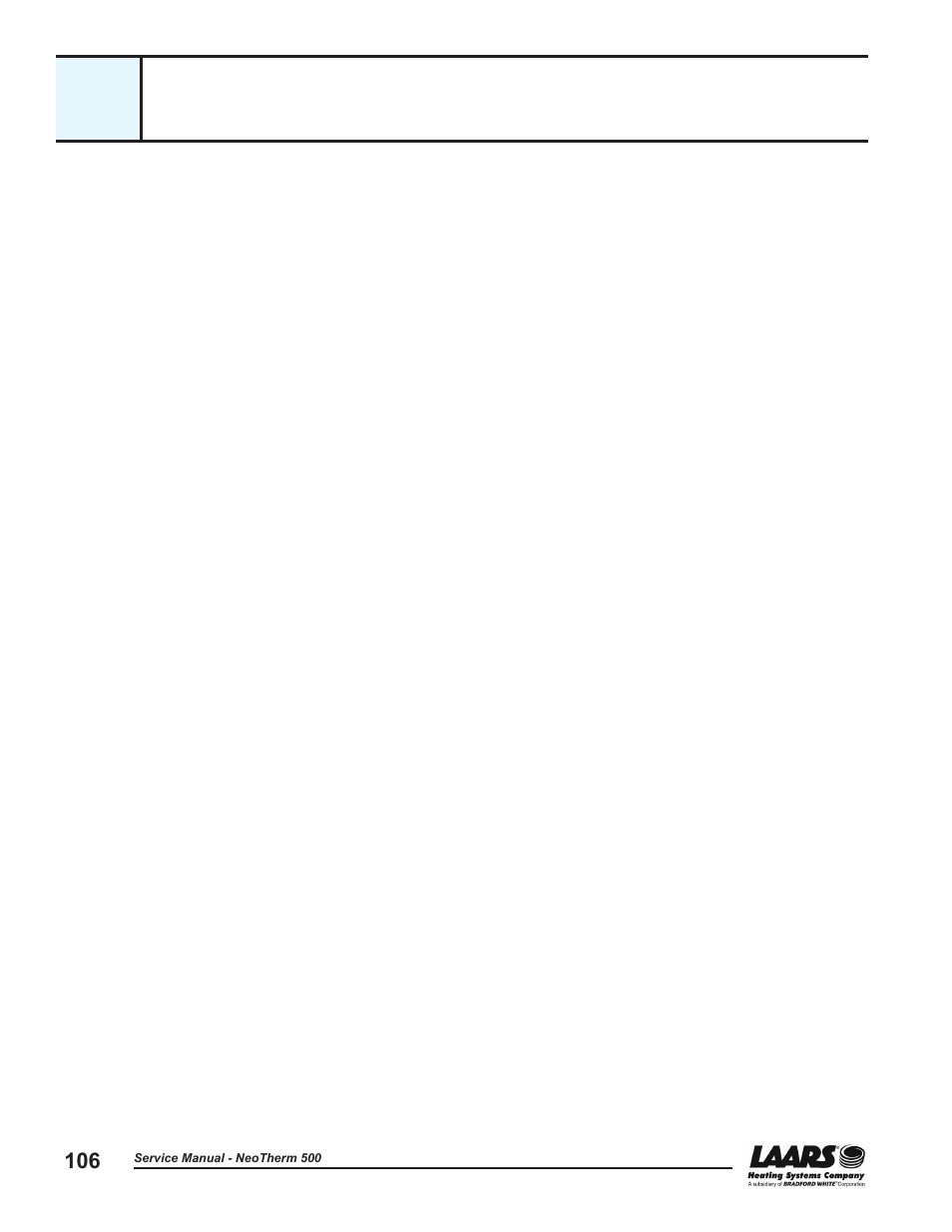 LAARS NeoTherm NTV (Sizes 399-850 MBTU/h) - Service Manual User Manual | Page 116 / 118