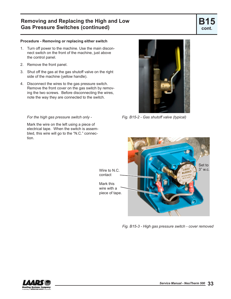 LAARS NeoTherm NTV (Sizes 399-850 MBTU/h) - Service Manual User Manual | Page 43 / 118