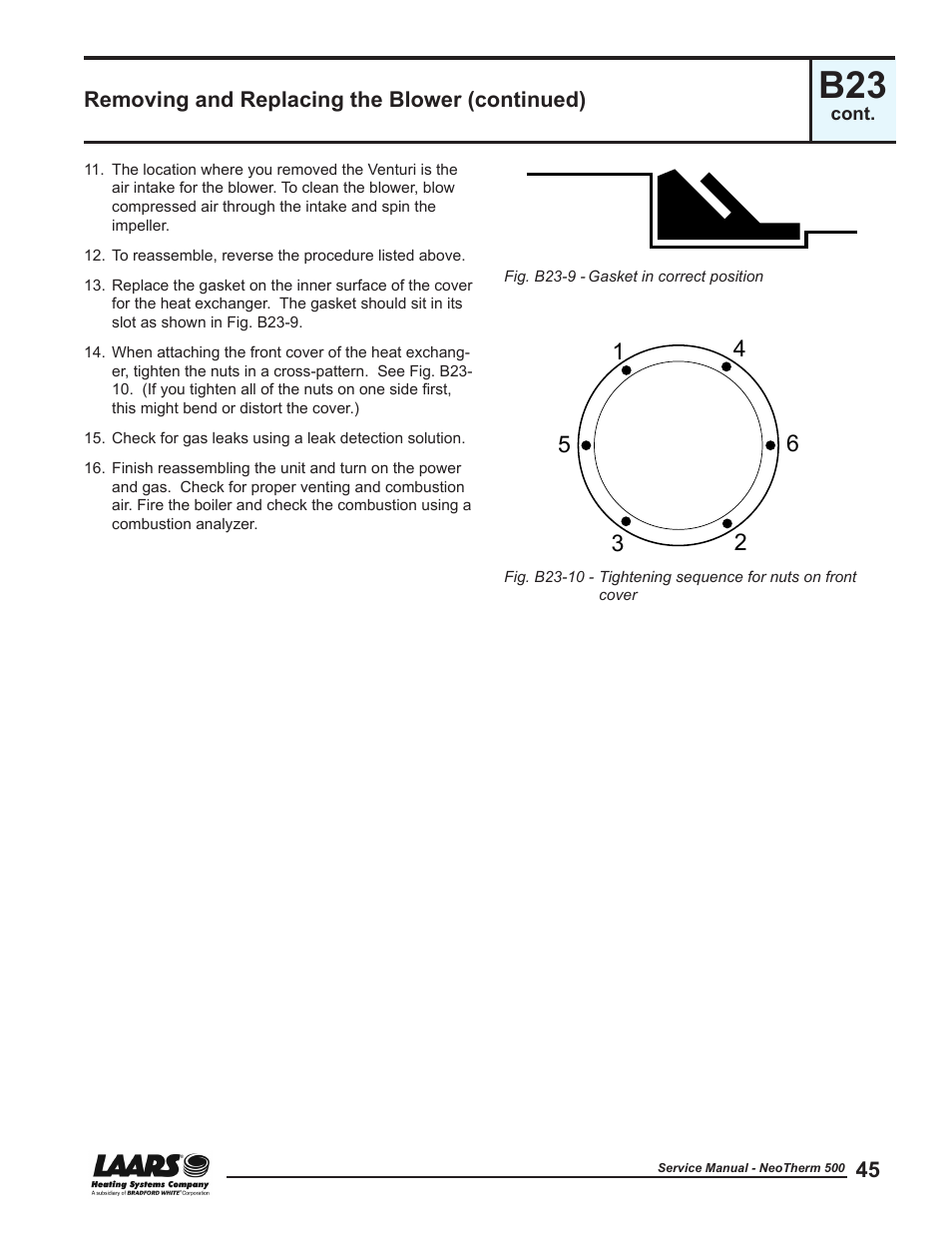 LAARS NeoTherm NTV (Sizes 399-850 MBTU/h) - Service Manual User Manual | Page 55 / 118