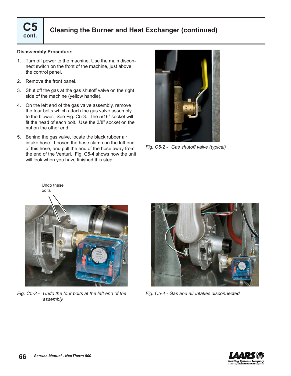 Cleaning the burner and heat exchanger (continued) | LAARS NeoTherm NTV (Sizes 399-850 MBTU/h) - Service Manual User Manual | Page 76 / 118