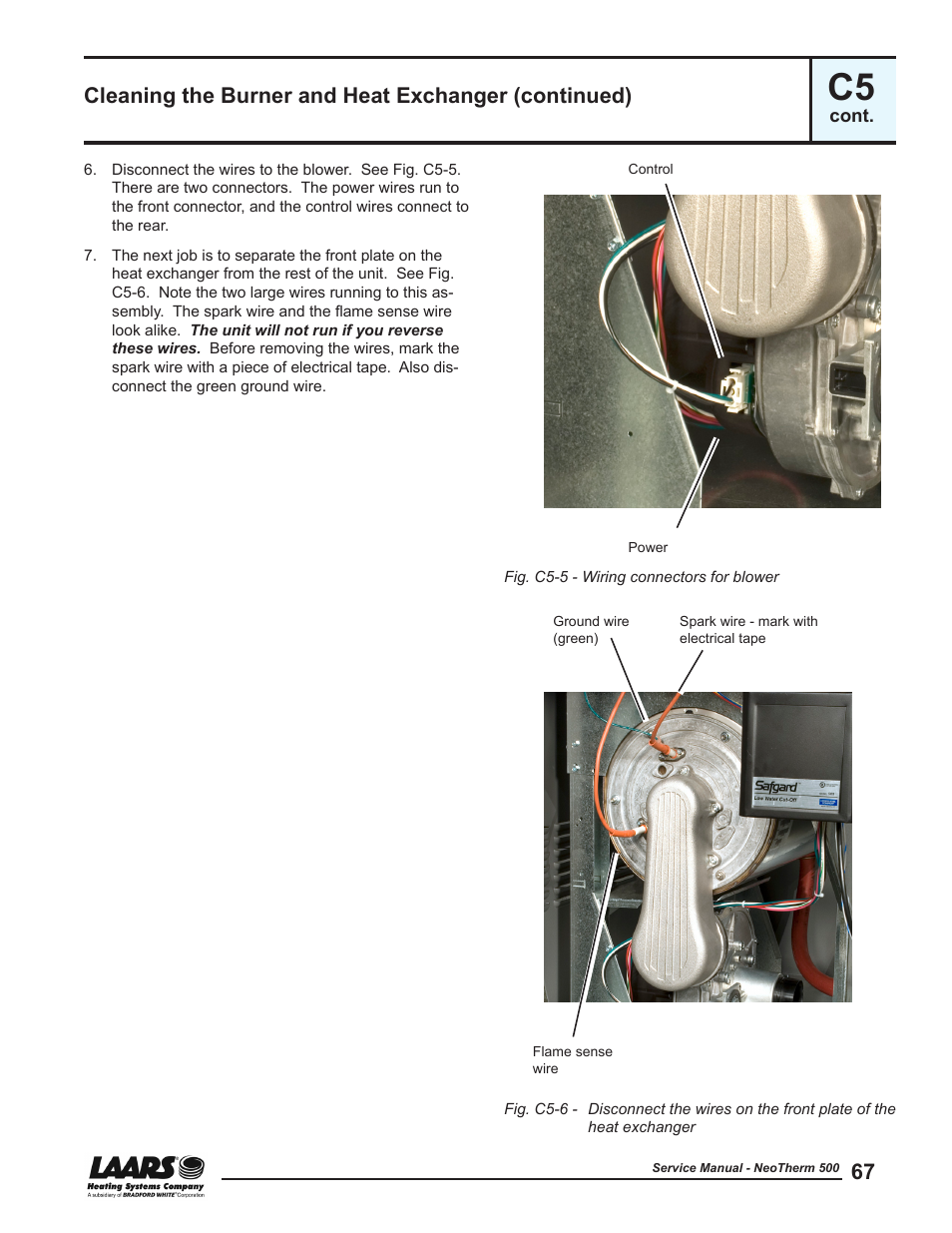 Cleaning the burner and heat exchanger (continued) | LAARS NeoTherm NTV (Sizes 399-850 MBTU/h) - Service Manual User Manual | Page 77 / 118