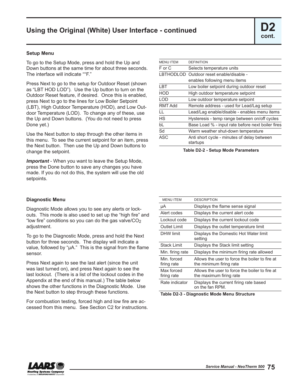 LAARS NeoTherm NTV (Sizes 399-850 MBTU/h) - Service Manual User Manual | Page 85 / 118